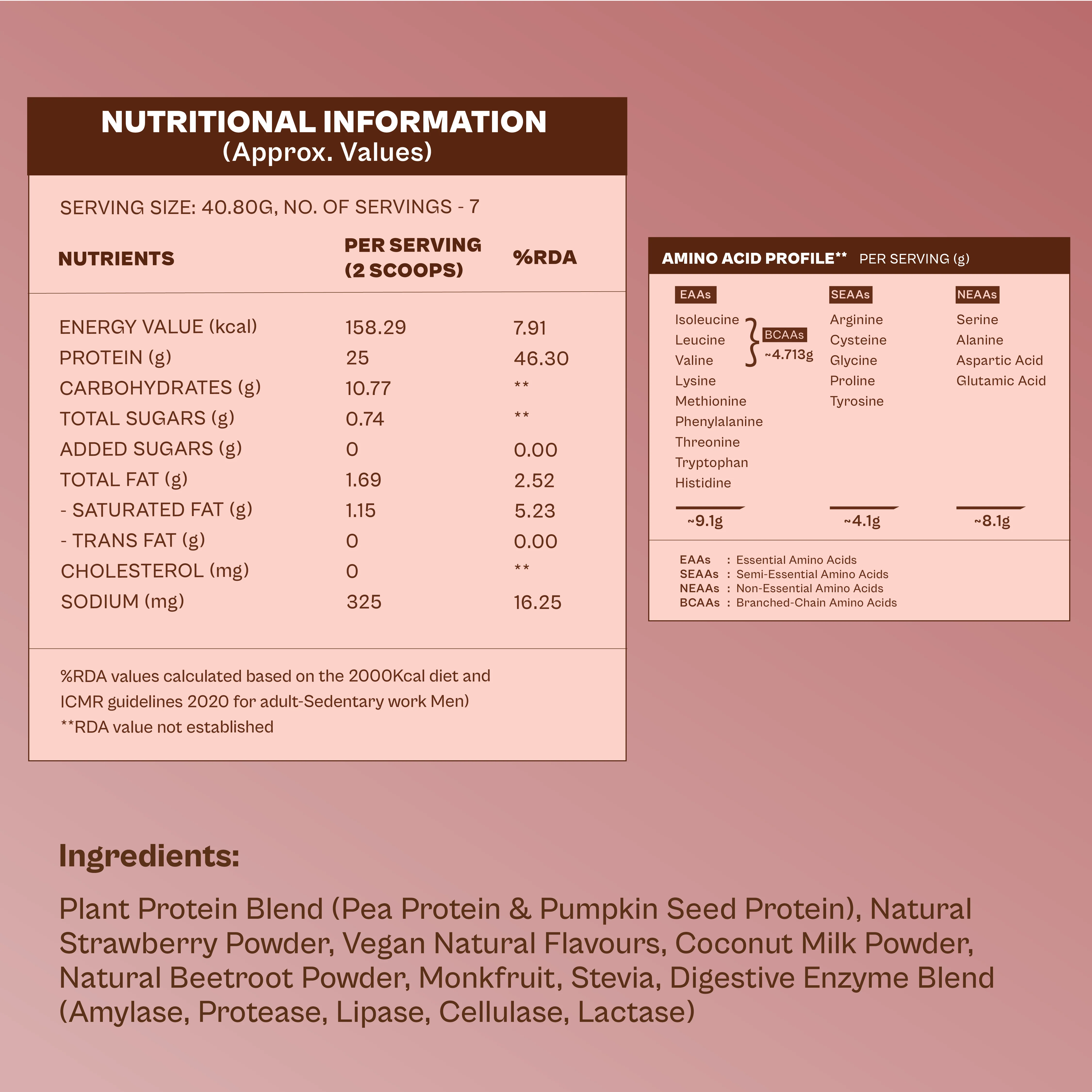 Daily Plant Protein  - Strawberry Delight (Jar) - Image 10