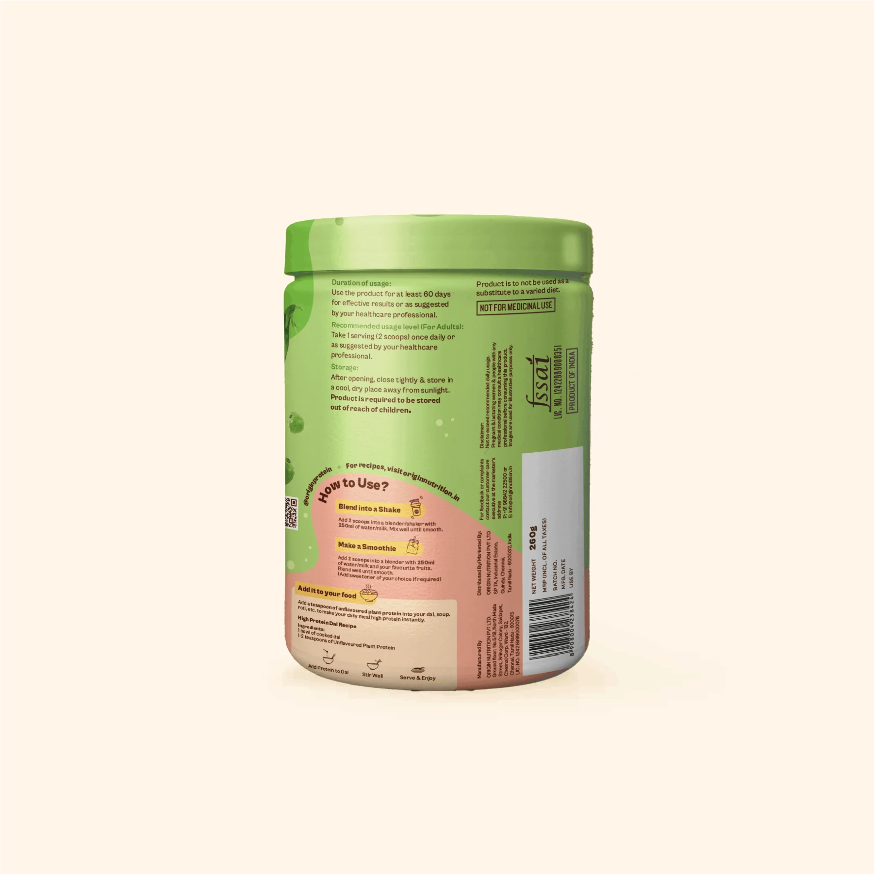Daily Plant Protein - Classic Unflavoured (Jar) - Image 13