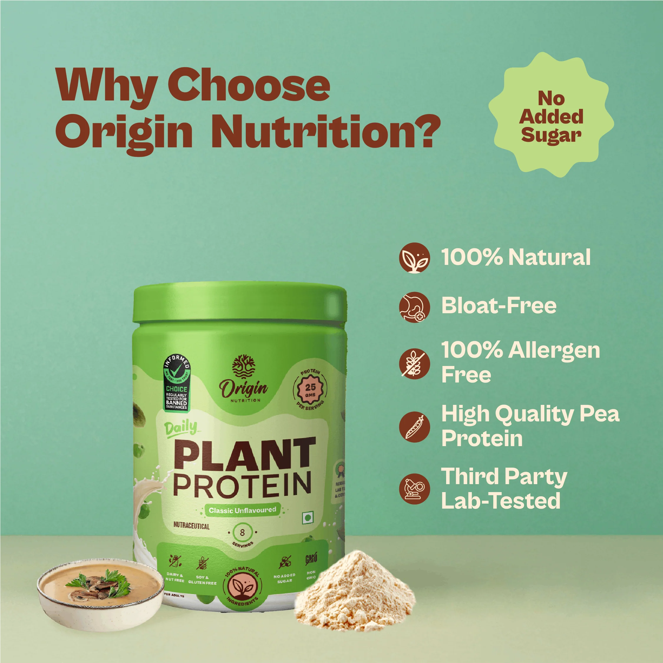 Daily Plant Protein - Classic Unflavoured (Jar) - Image 5