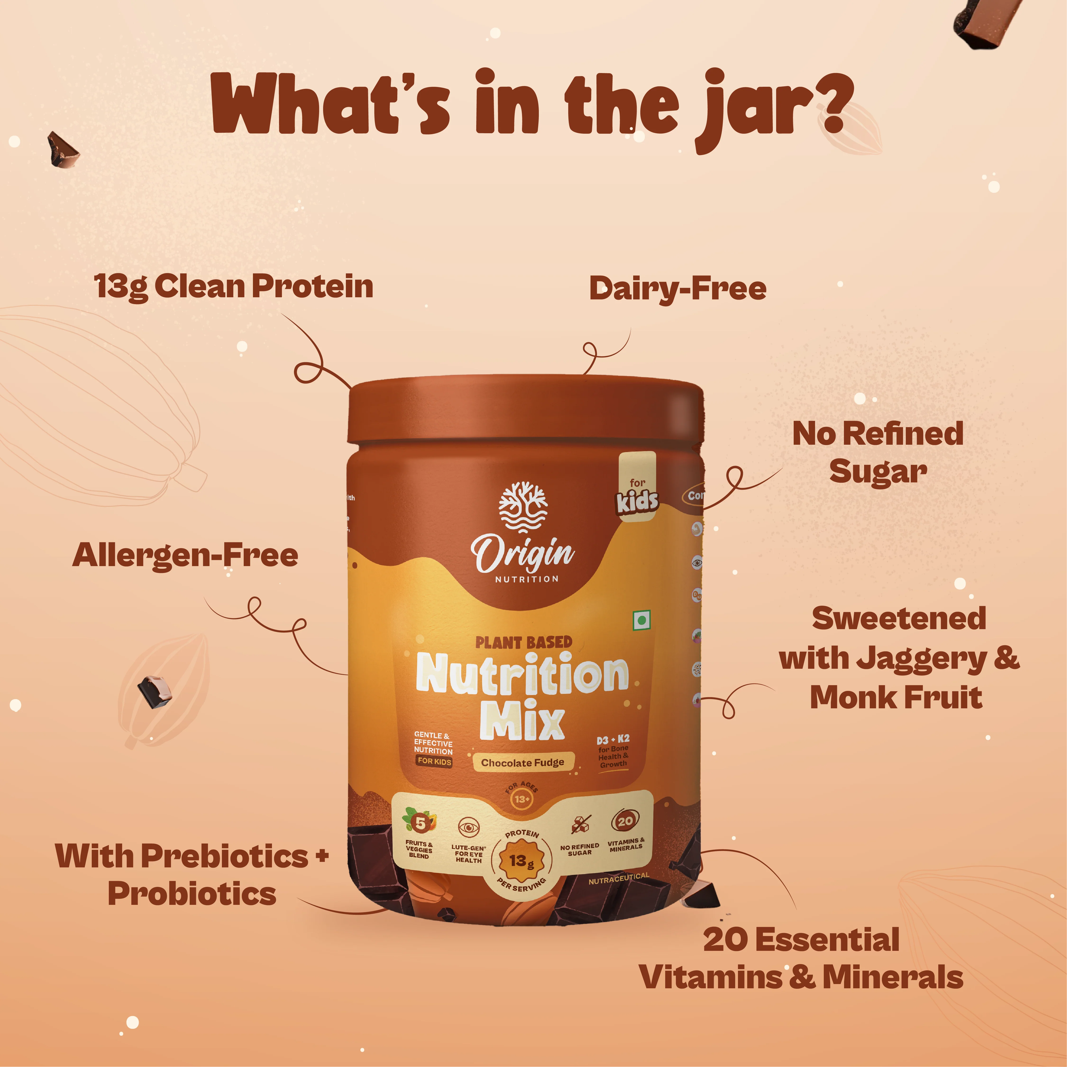 Kids Nutrition Mix - Chocolate Fudge (ages 13+) - Image 3
