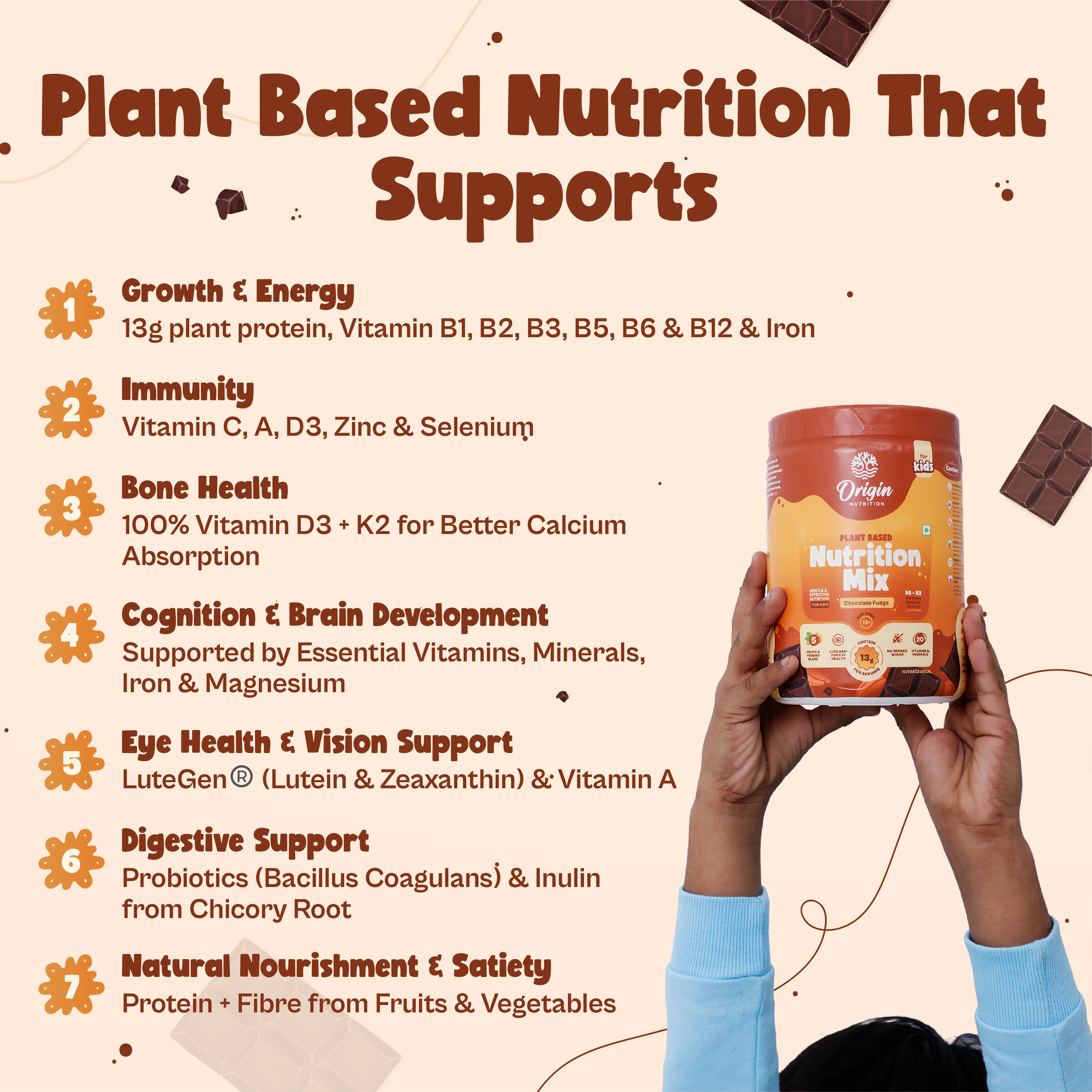 Kids Nutrition Mix - Chocolate Fudge (ages 13+) - Image 4