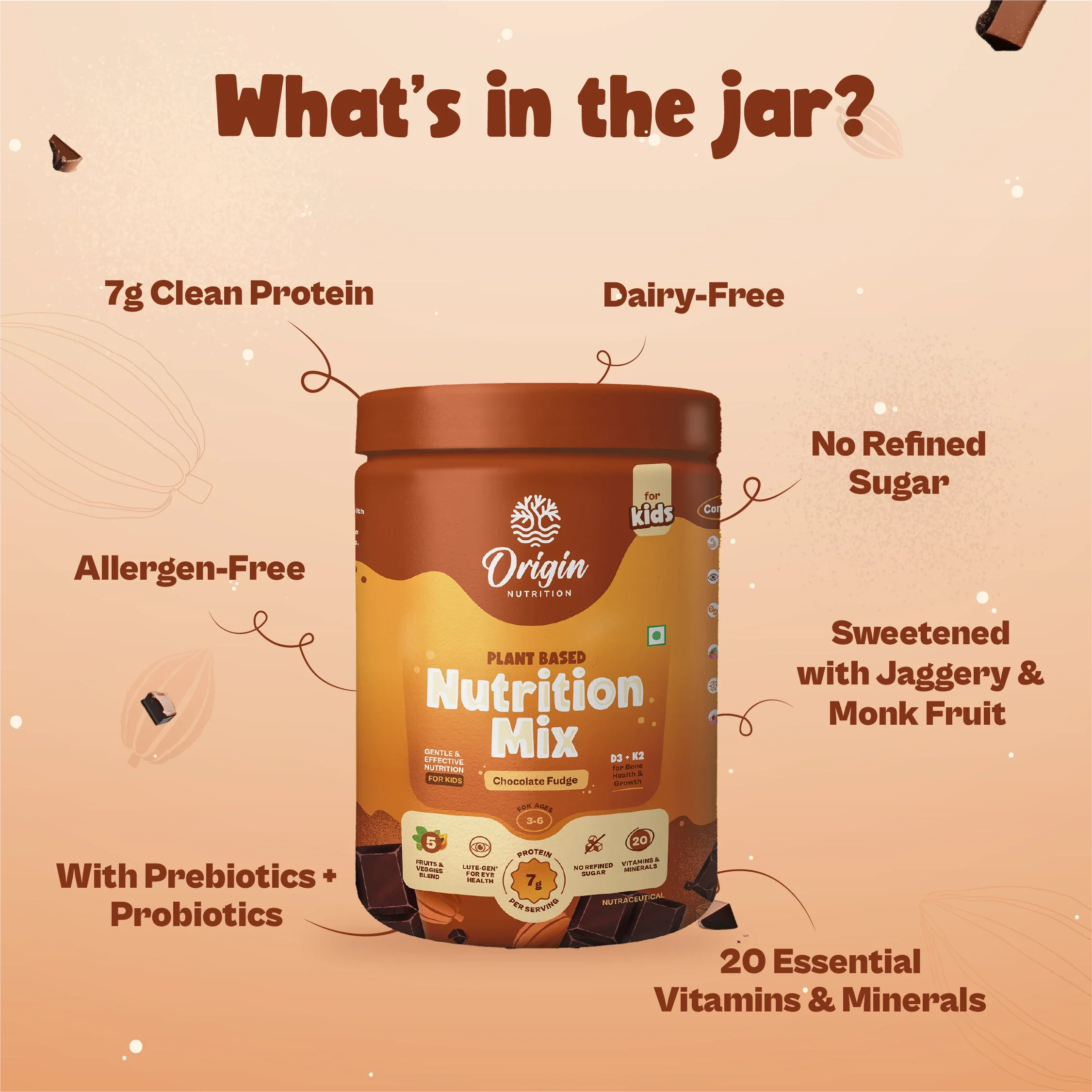 Kids Nutrition Mix - Chocolate Fudge (ages 3-6) - Image 3