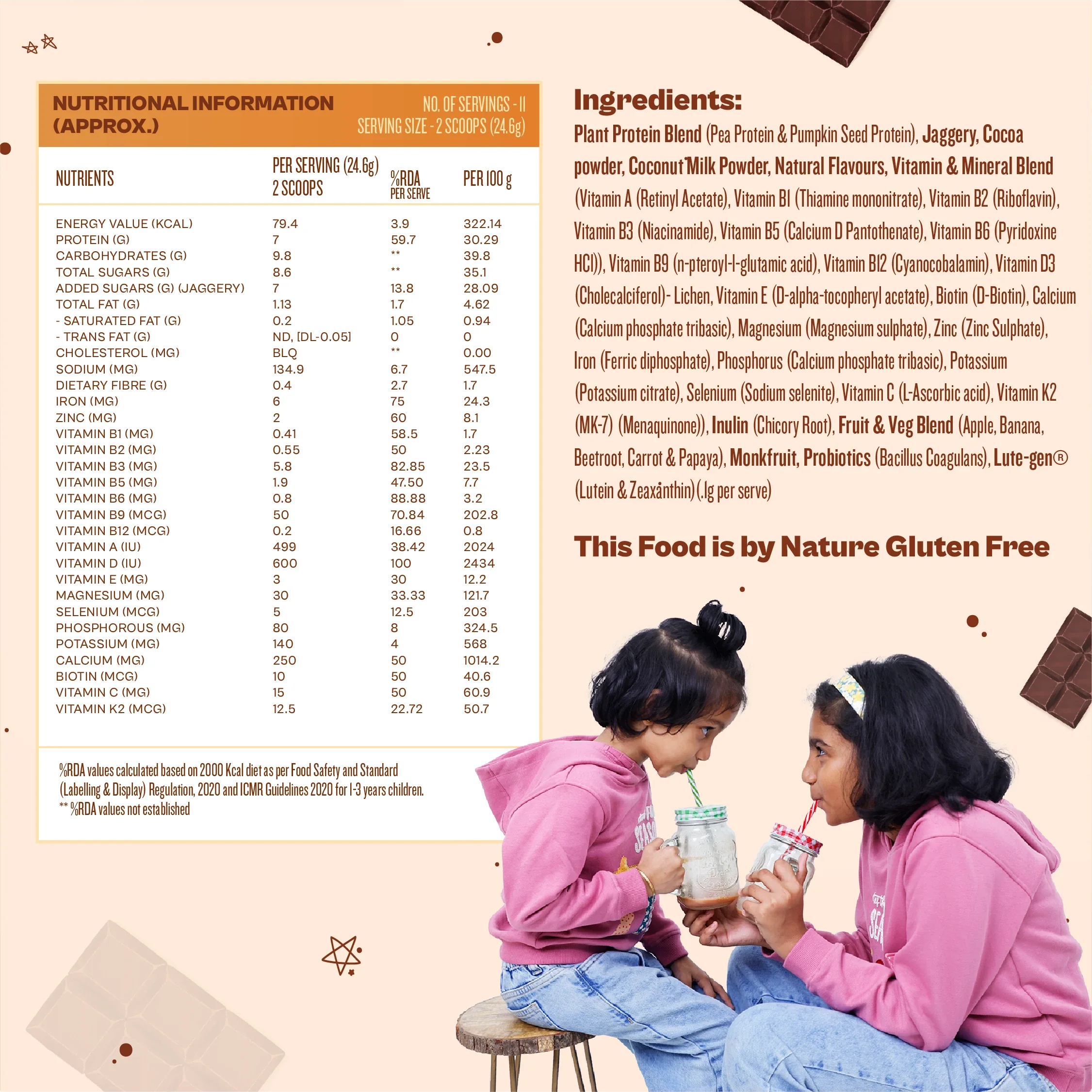 Kids Nutrition Mix - Chocolate Fudge (ages 3-6) - Image 6