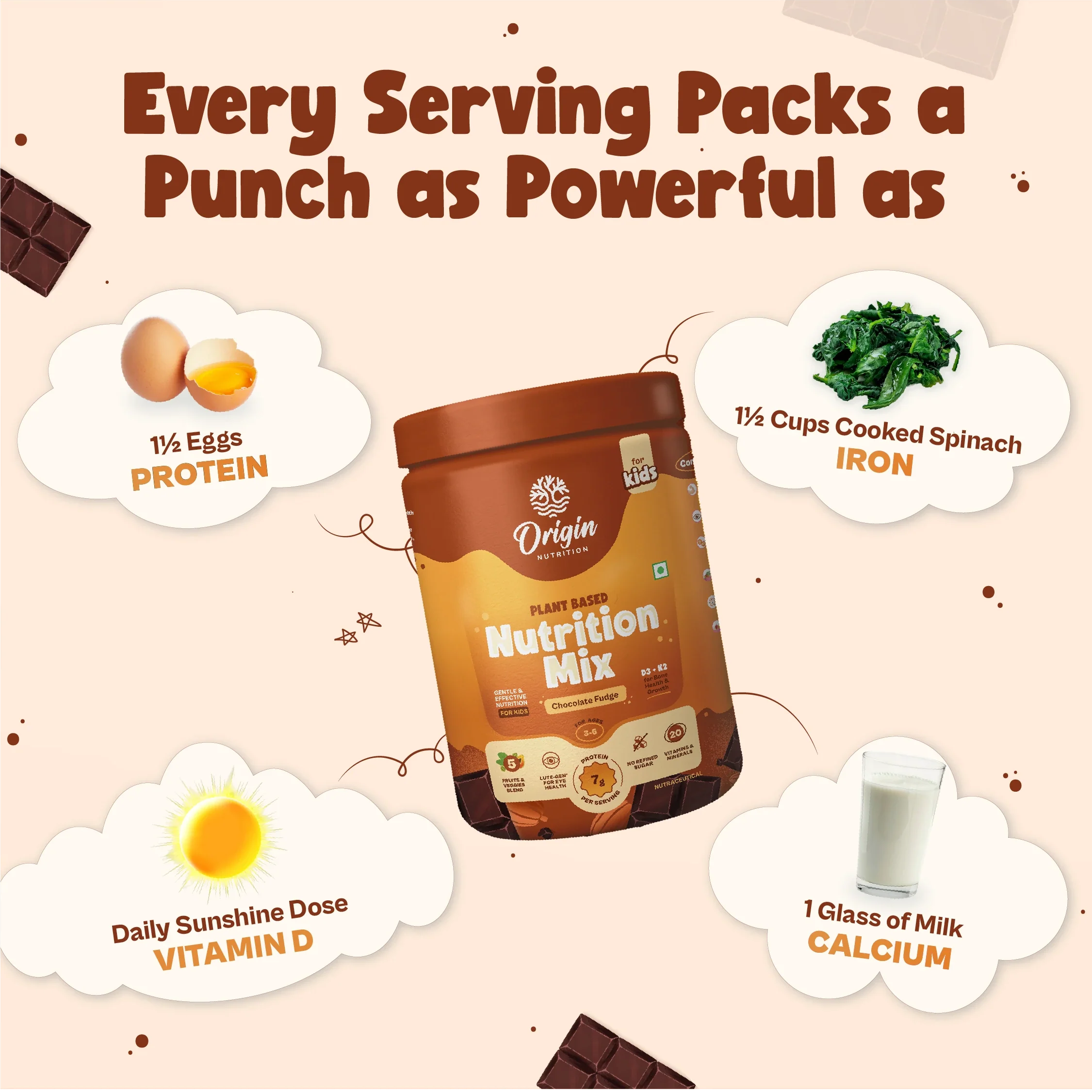 Kids Nutrition Mix - Chocolate Fudge (ages 3-6) - Image 7