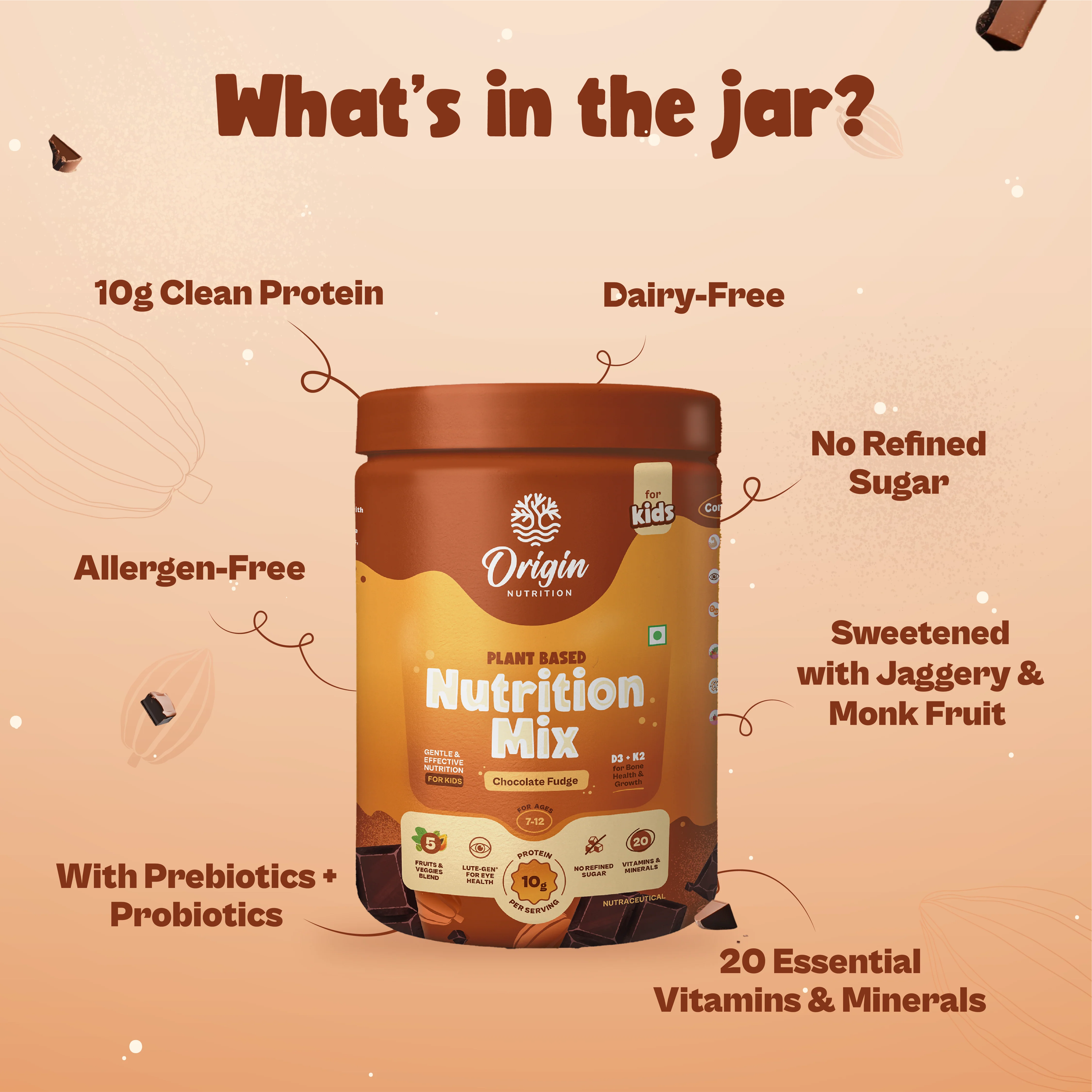 Kids Nutrition Mix - Chocolate Fudge (ages 7-12) - Image 3