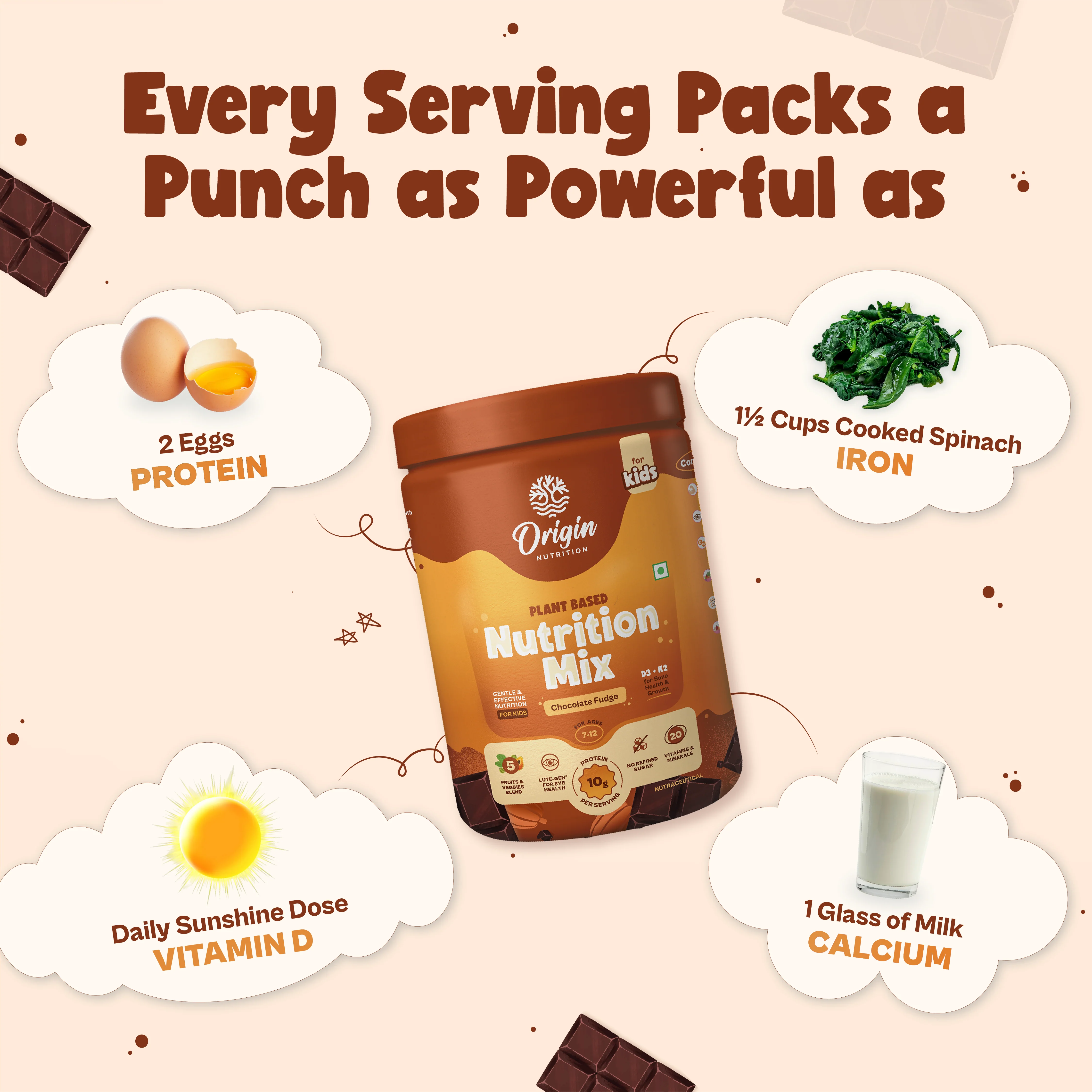 Kids Nutrition Mix - Chocolate Fudge (ages 7-12) - Image 7