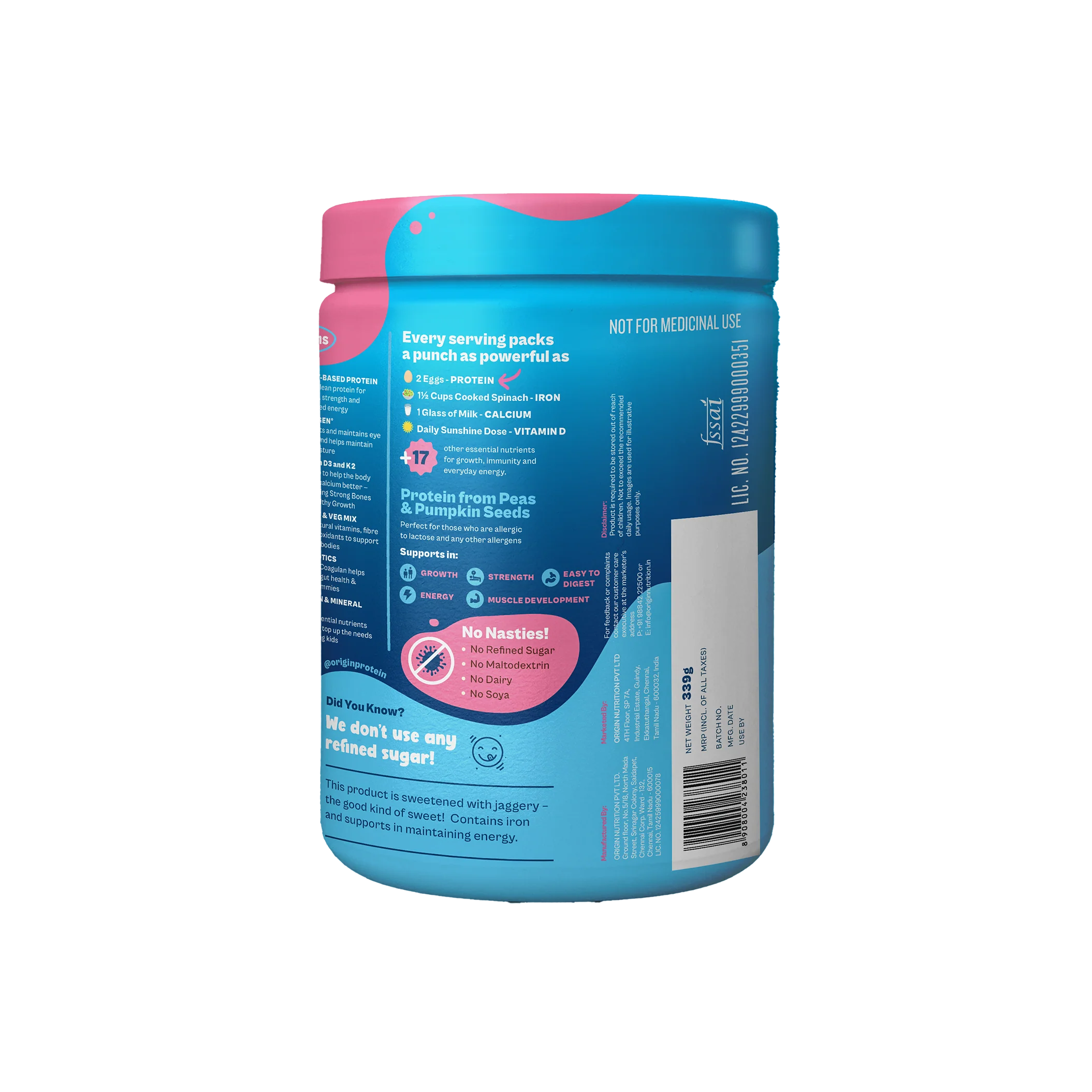 Kids Nutrition Mix - Cotton Candy Swirl (ages 13+) - Image 10