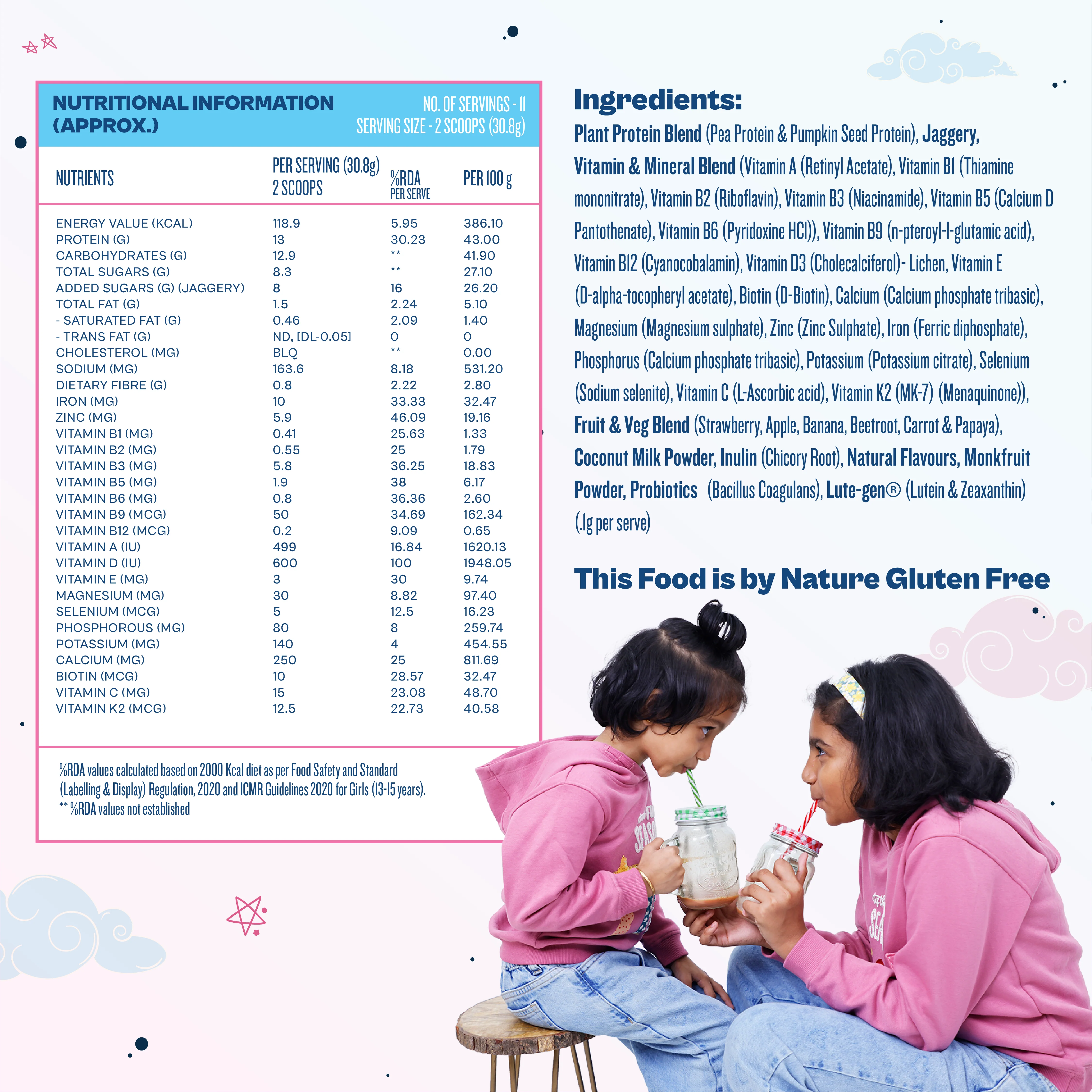 Kids Nutrition Mix - Cotton Candy Swirl (ages 13+) - Image 6