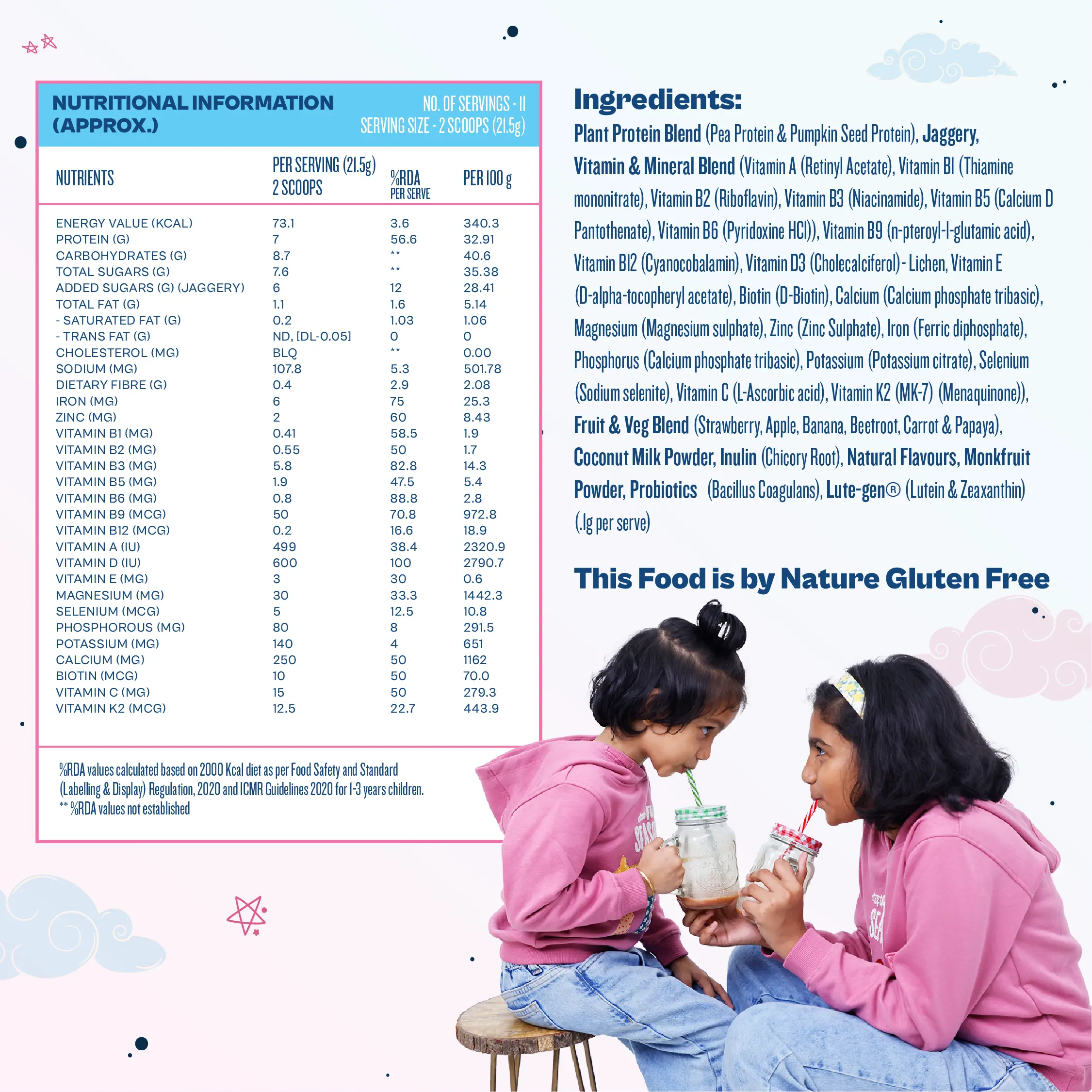 Kids Nutrition Mix - Cotton Candy Swirl (ages 3-6) - Image 6