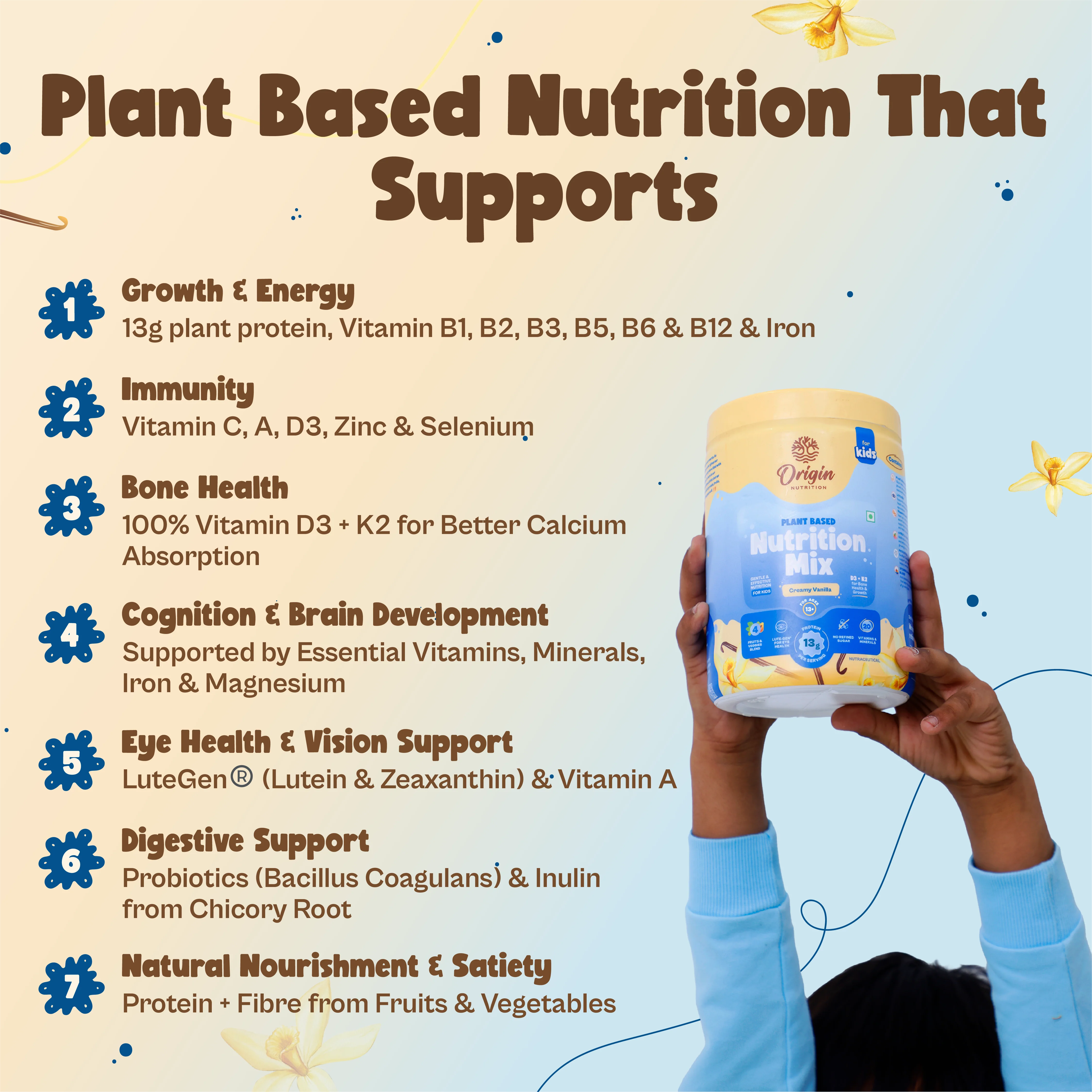 Kids Nutrition MIx - Creamy Vanilla (ages 13+) - Image 4