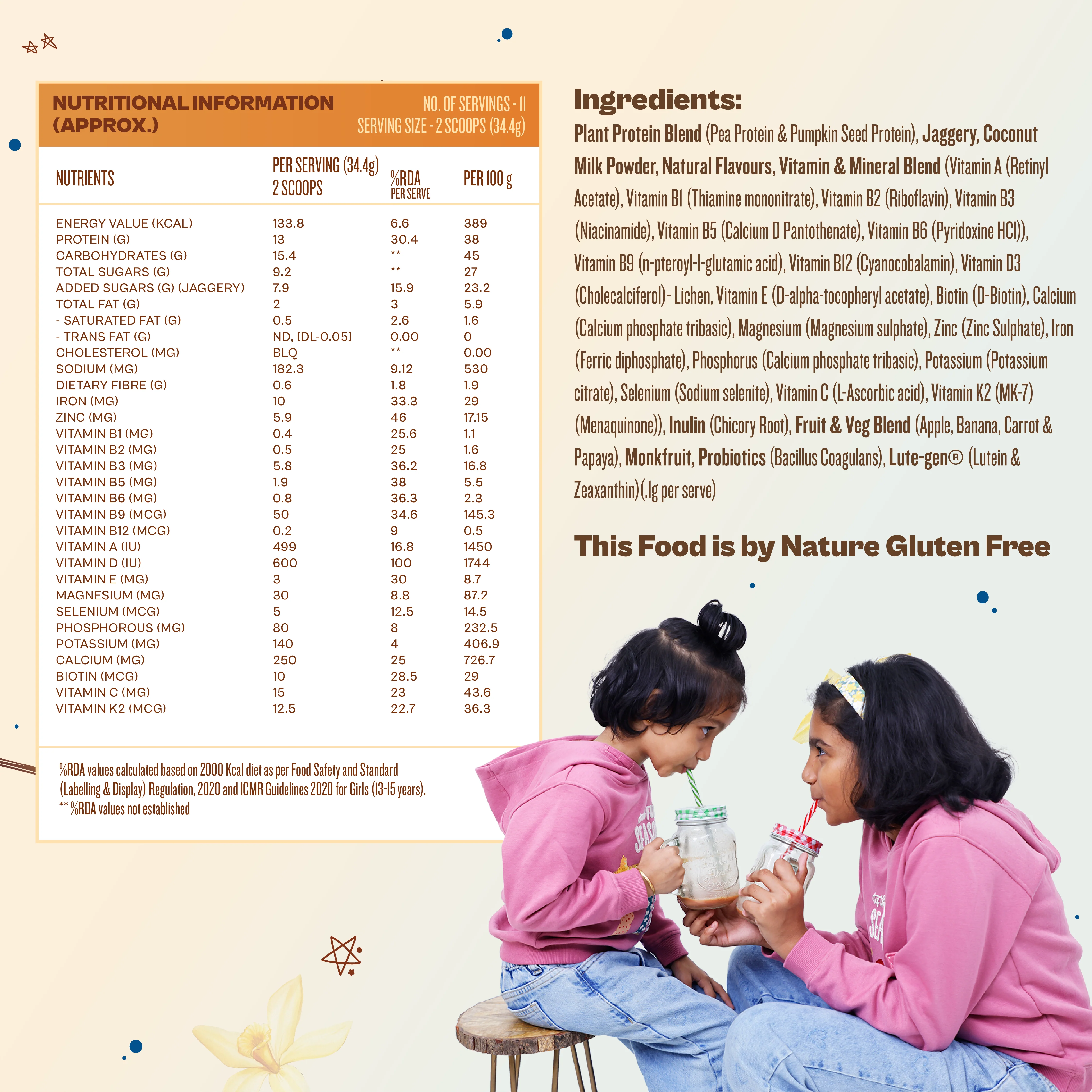 Kids Nutrition MIx - Creamy Vanilla (ages 13+) - Image 6