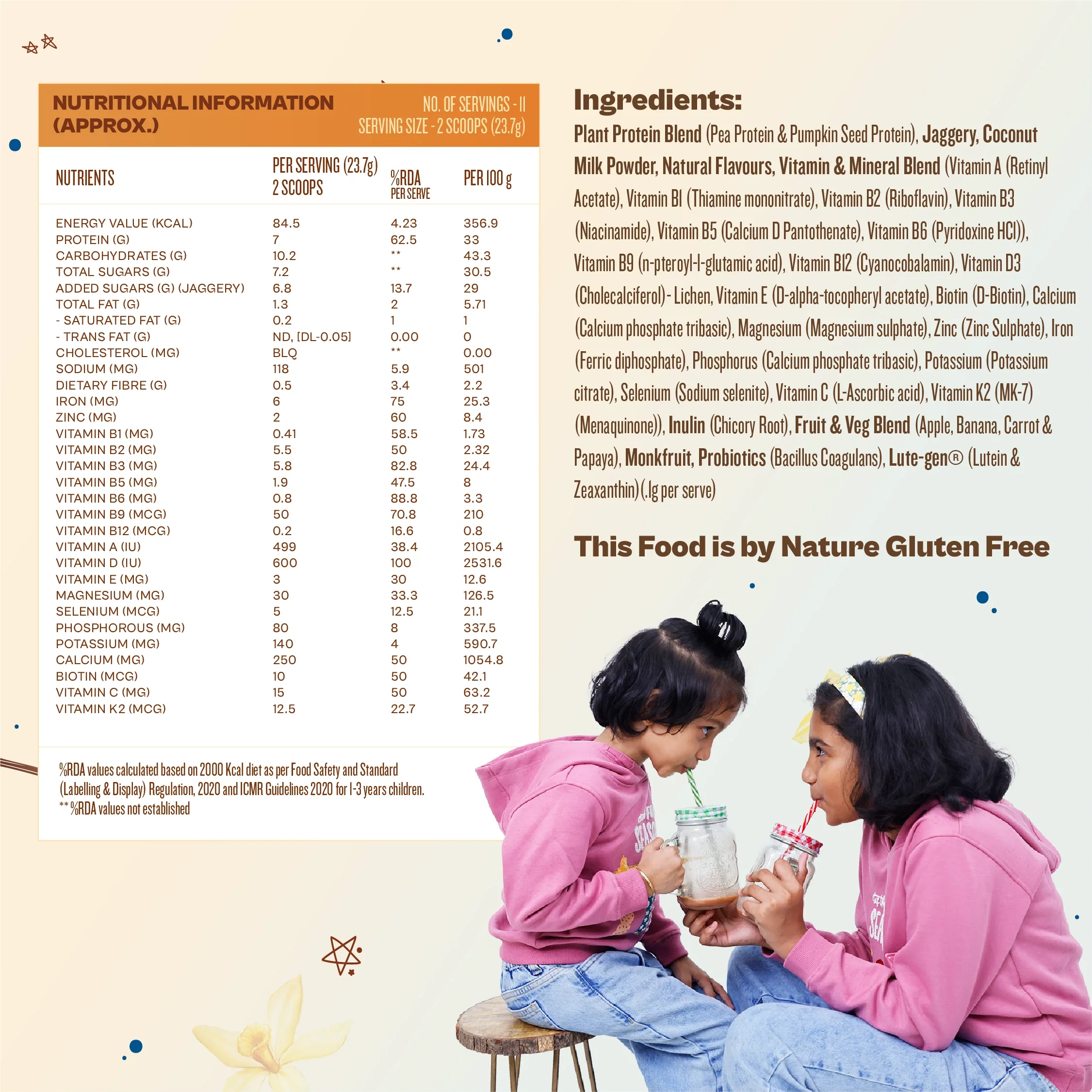 Kids Nutrition Mix - Creamy Vanilla (ages 3-6) - Image 6