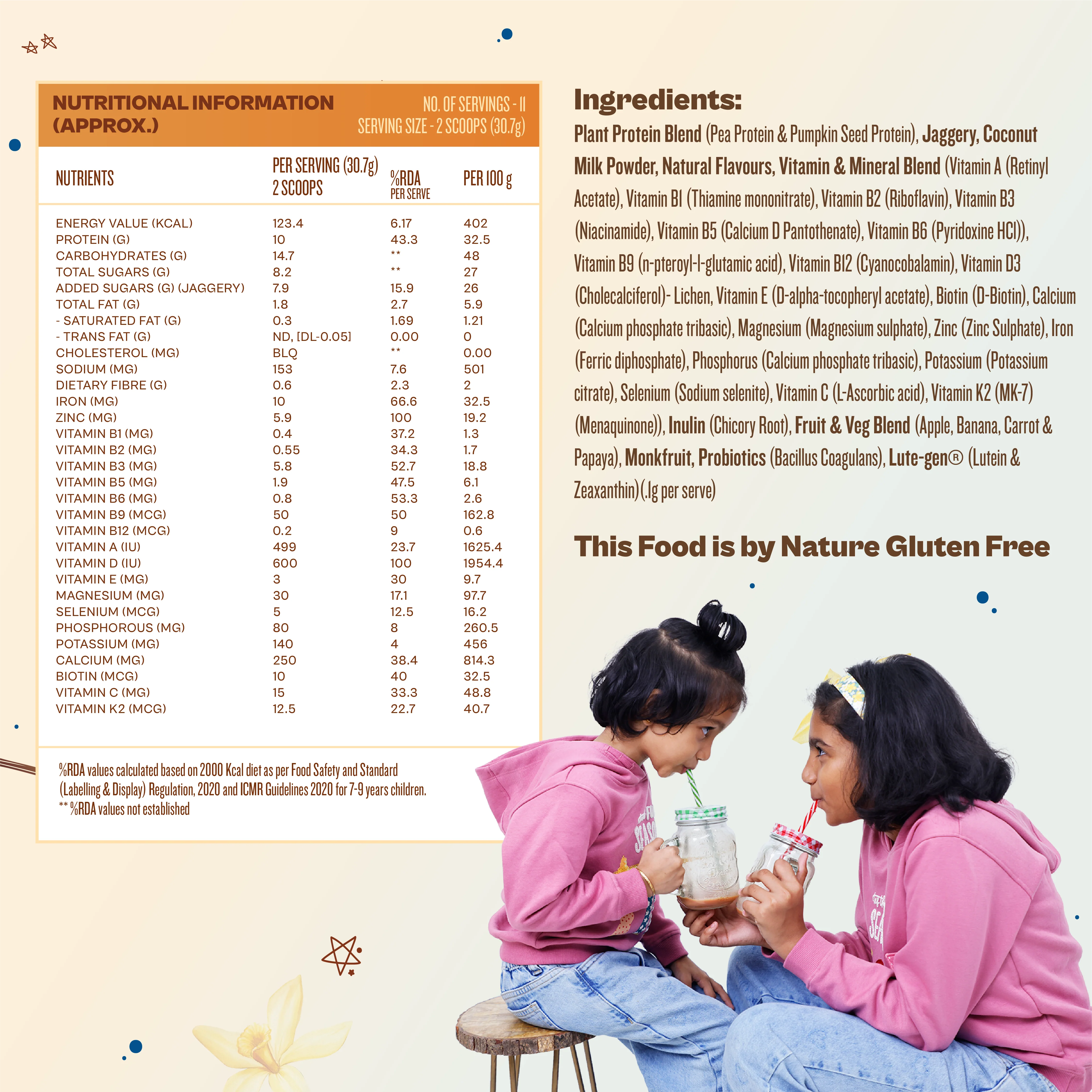 Kids Nutrition Mix - Creamy Vanilla (ages 7-12) - Image 6